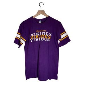 NFL CHAMPION MINNESOTA VIKINGS 80s single stitch team athletic tshirt XL